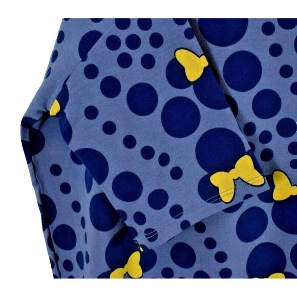 LuLaRoe Misses Small Disney Blue Minnie Mouse Short Sleeve Irma Tunic (New) - Picture 4 of 11